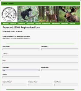 BOW Registration Form