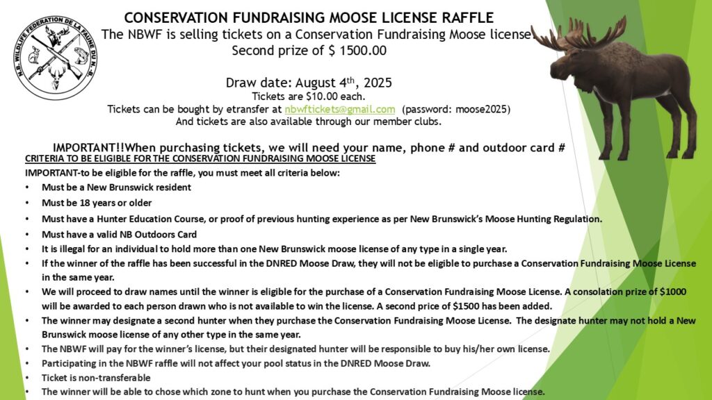 2025 NBWF Moose License Raffle
