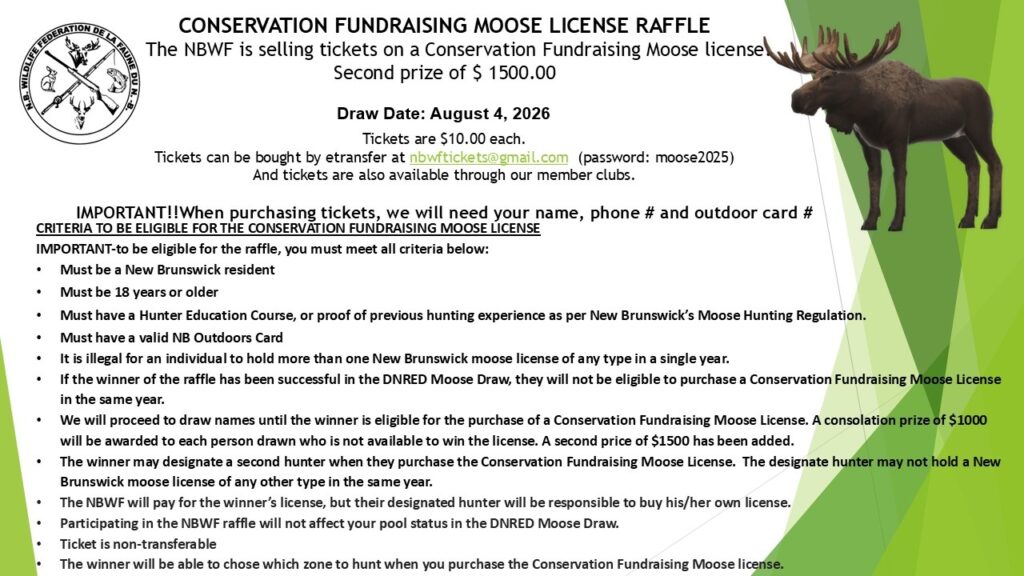 NBWF Moose License Raffle
