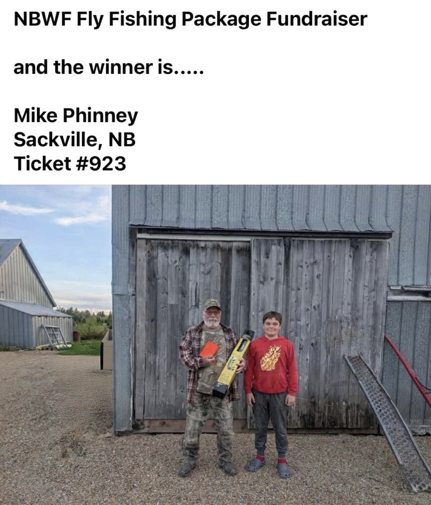2026 NBWF/FFNB Fly Fishing Package Winner